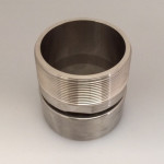 Male Swaged Adapter 3" Stainless Steel BSPT - MSA-0300B